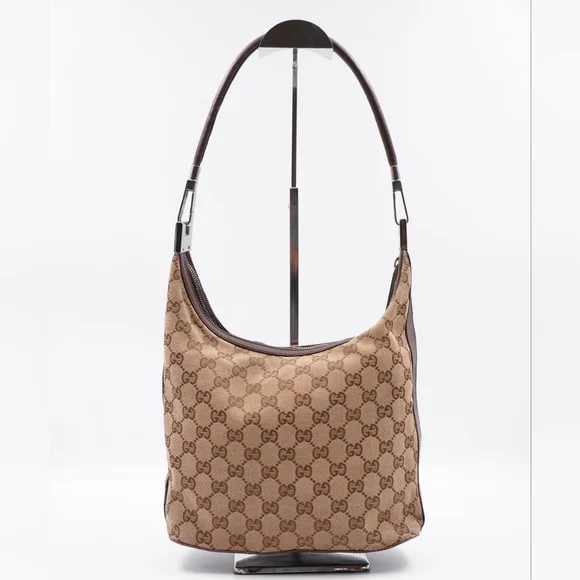 AE44❤️ Gucci GG Canvas Hobo Bag - Picture 8 of 14